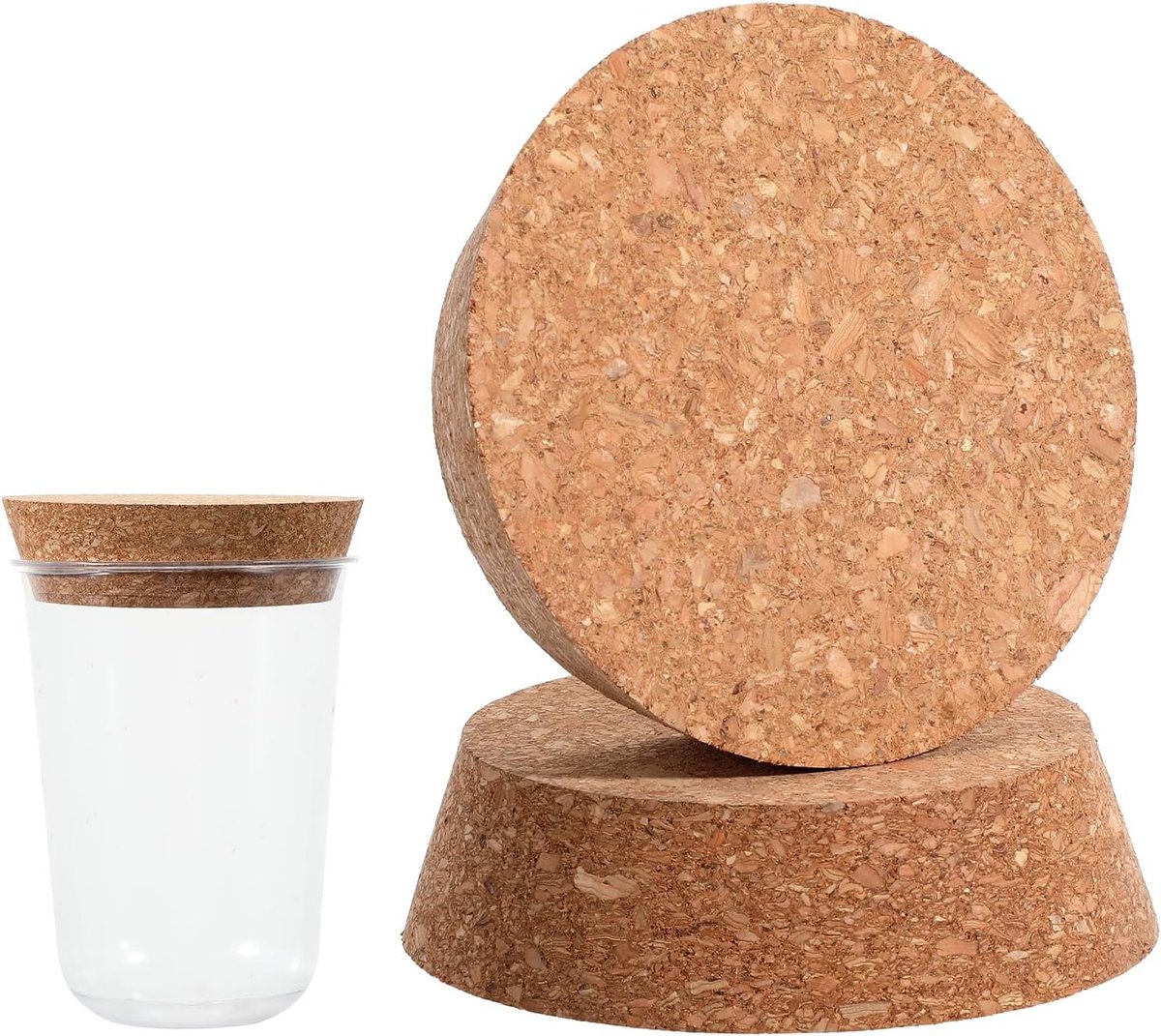 2 stuks 9 cm kurkstop, natuurlijke zachte houten kurk - ShopVlot