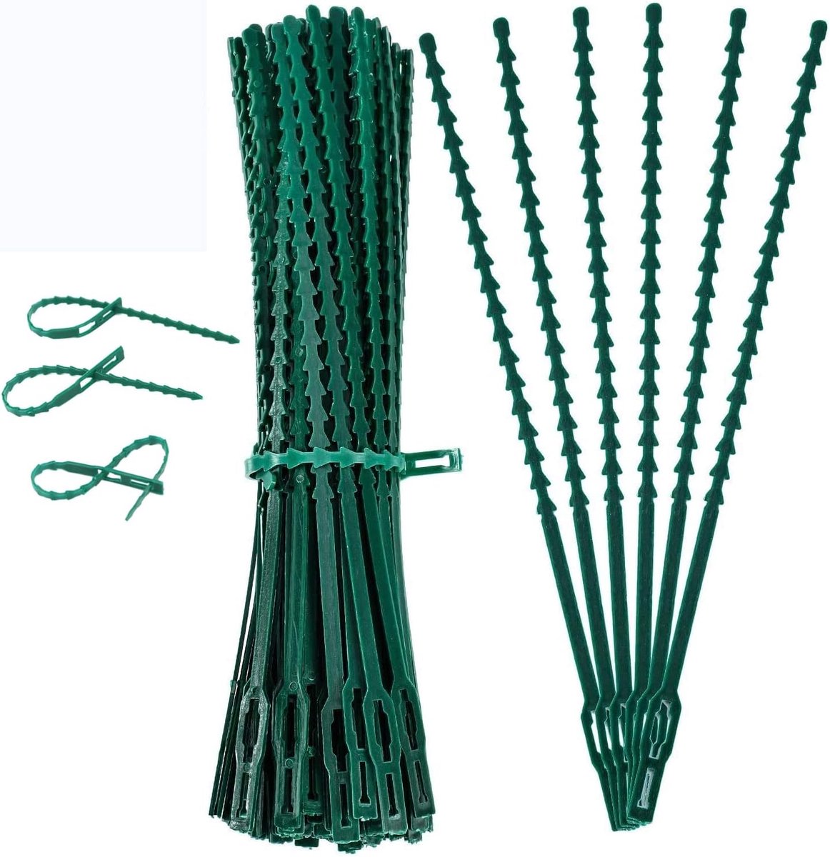 Nothers Adjustable Plant Ties 100pcs 6.7 inch Flexible Garden Plant Ties Plastic Quick Ties Plant Clips Flower Clip - ShopVlot