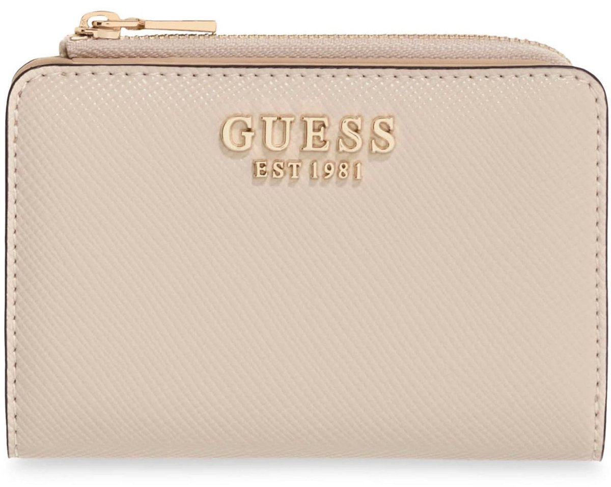GUESS portemonnee Danielle SLG Zip Around Card Case Bone crème