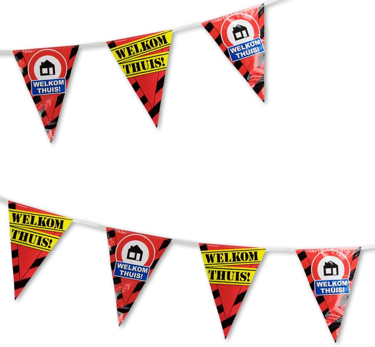 Garland - 10 meter - PE plastic - feestelijke thuiskomst decoratie - m-winkel
