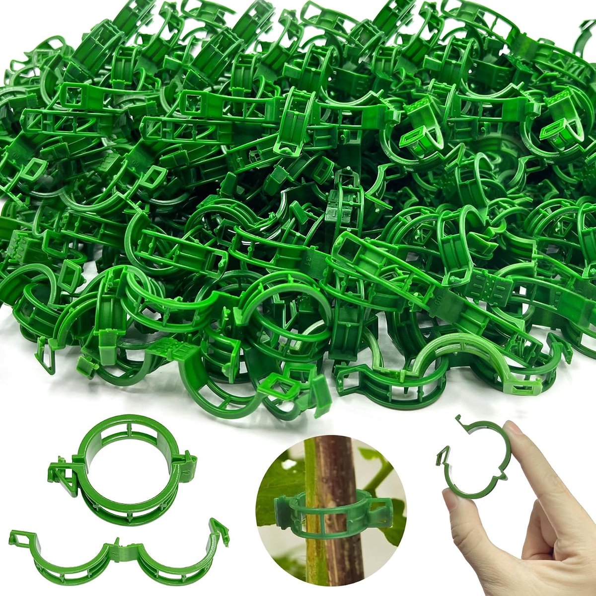 Tomatclips 250 stuks - Plastic plantclips - Stevige bevestiging - Ideaal voor plantbeveiliging - ShopVlot