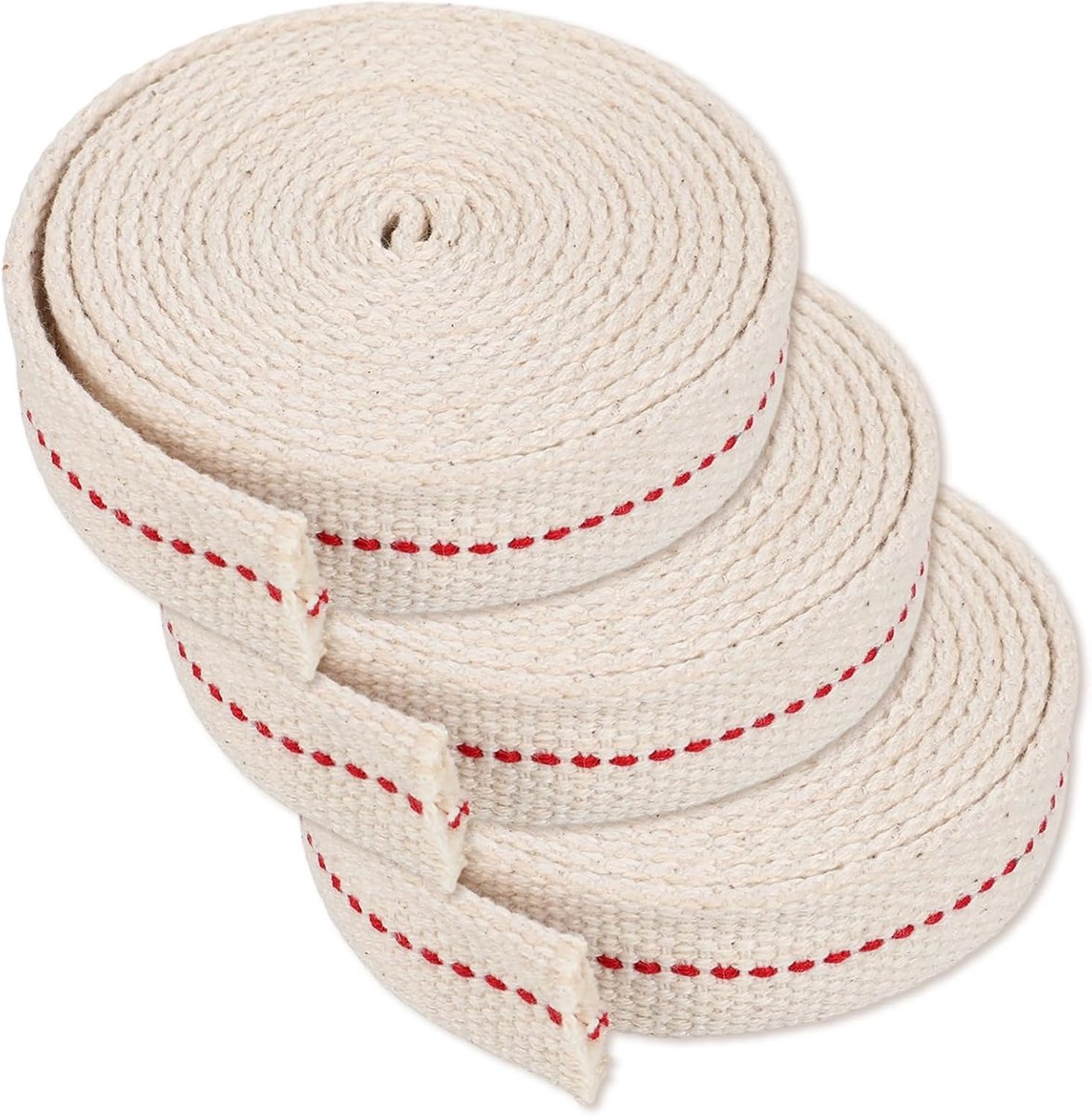 Olielamp lonten 2 m x 20 mm - katoen - 3 stuks - ideaal voor lantaarns - ShopVlot