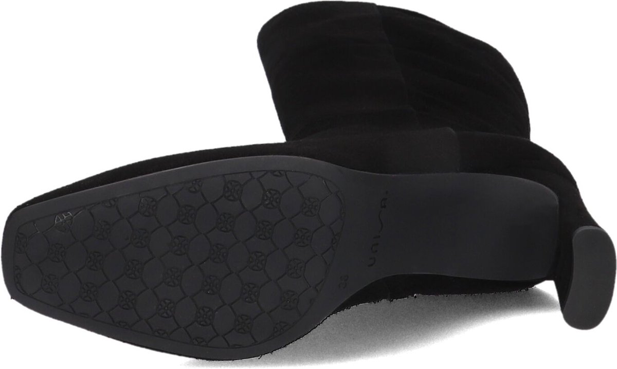 Unisa Wolcot Enkellaarsjes - Enkelboots met rits - Dames - Zwart - Maat 41