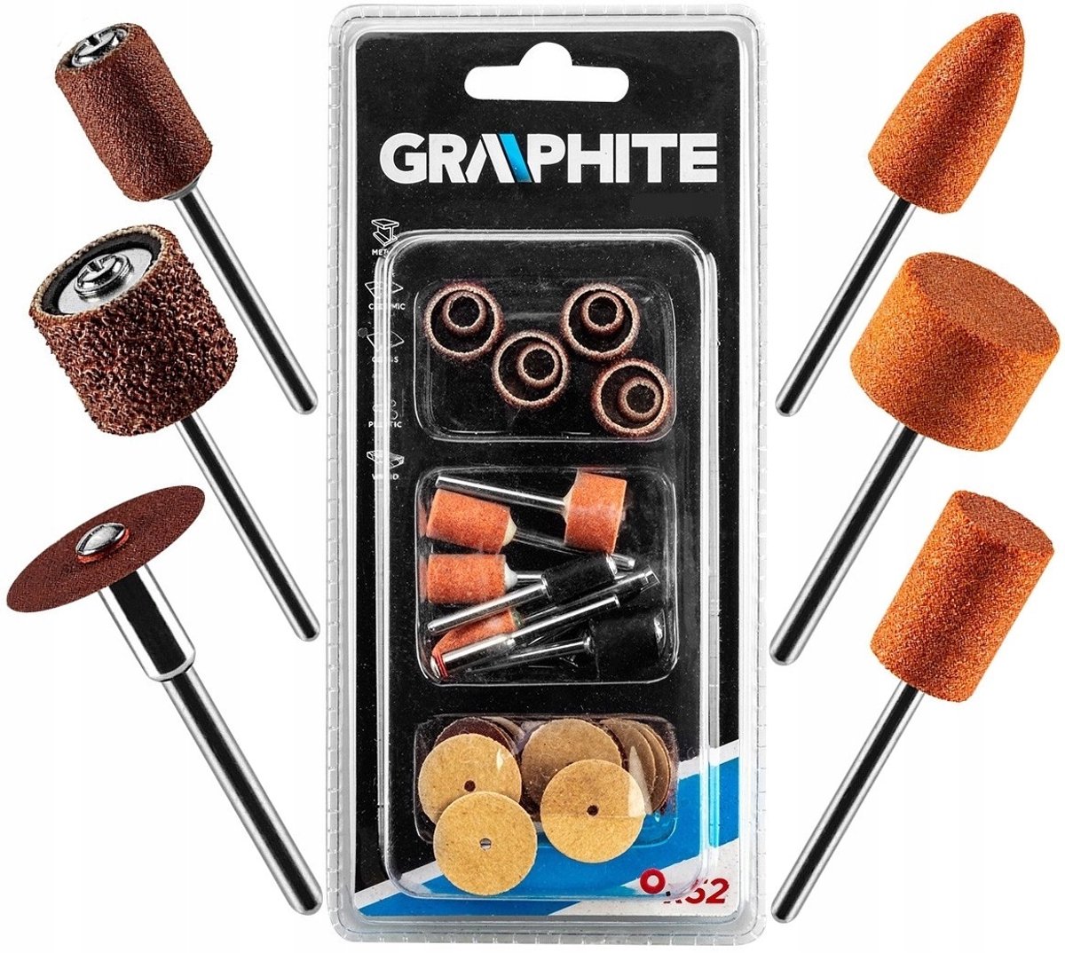 52-delige set schuuraccessoires voor minischuurmachine
