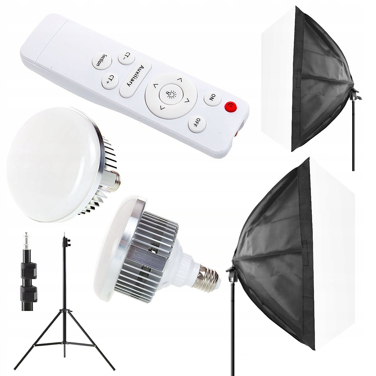 Set van 2 Softboxen 40x40cm met LED Lampen en Afstandsbediening