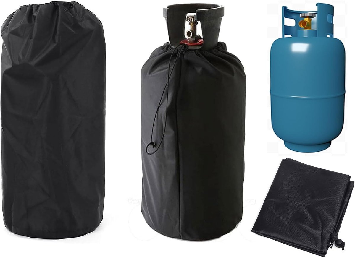 Gas tank cover 31 x 59 cm - 210D Oxford stof - waterdicht en UV-bescherming - beschermt je gasfles - ShopVlot