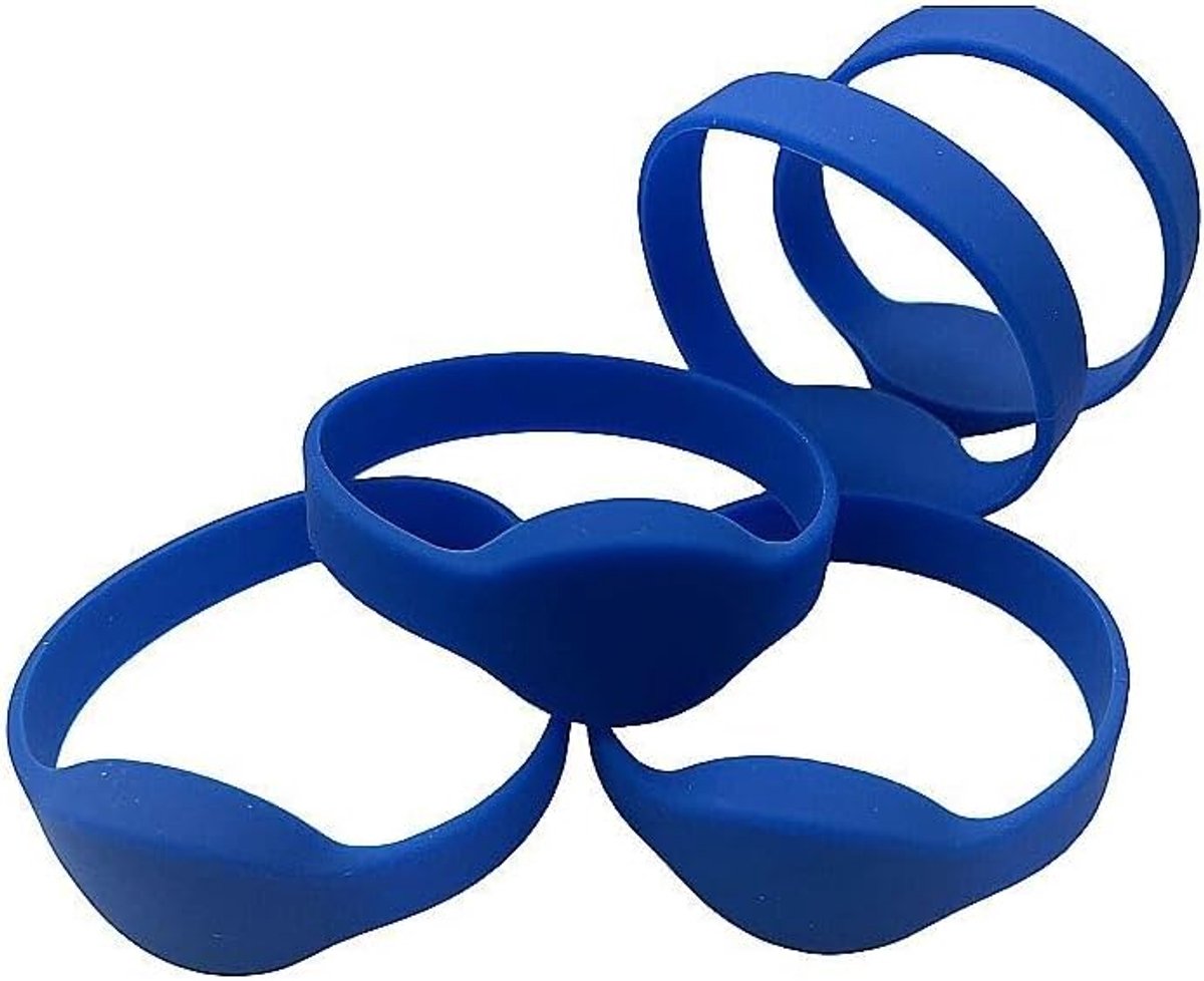 RFID armbanden EM4100 125KHZ - siliconen - pack van 5 - handige toegang tot gebouwen - ShopVlot