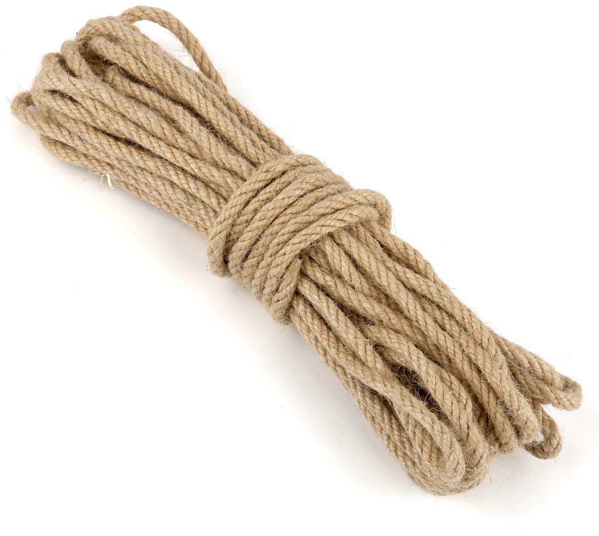 Jutekoordel, 6 mm dik, 10 m lang, natuurlijk jute touw