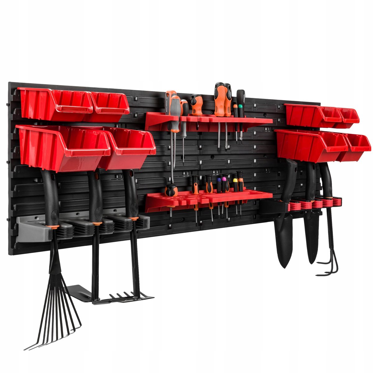 Gereedschapswand 115x39cm met Opbergbakjes - Merkloos