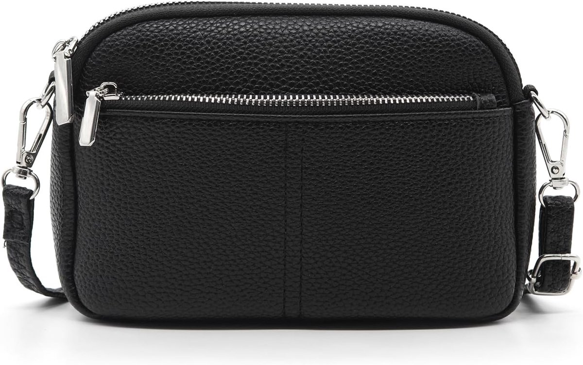 Crossbody tas voor vrouwen - leren schoudertas - vegan materiaal - ideaal voor dagelijks gebruik - ShopVlot