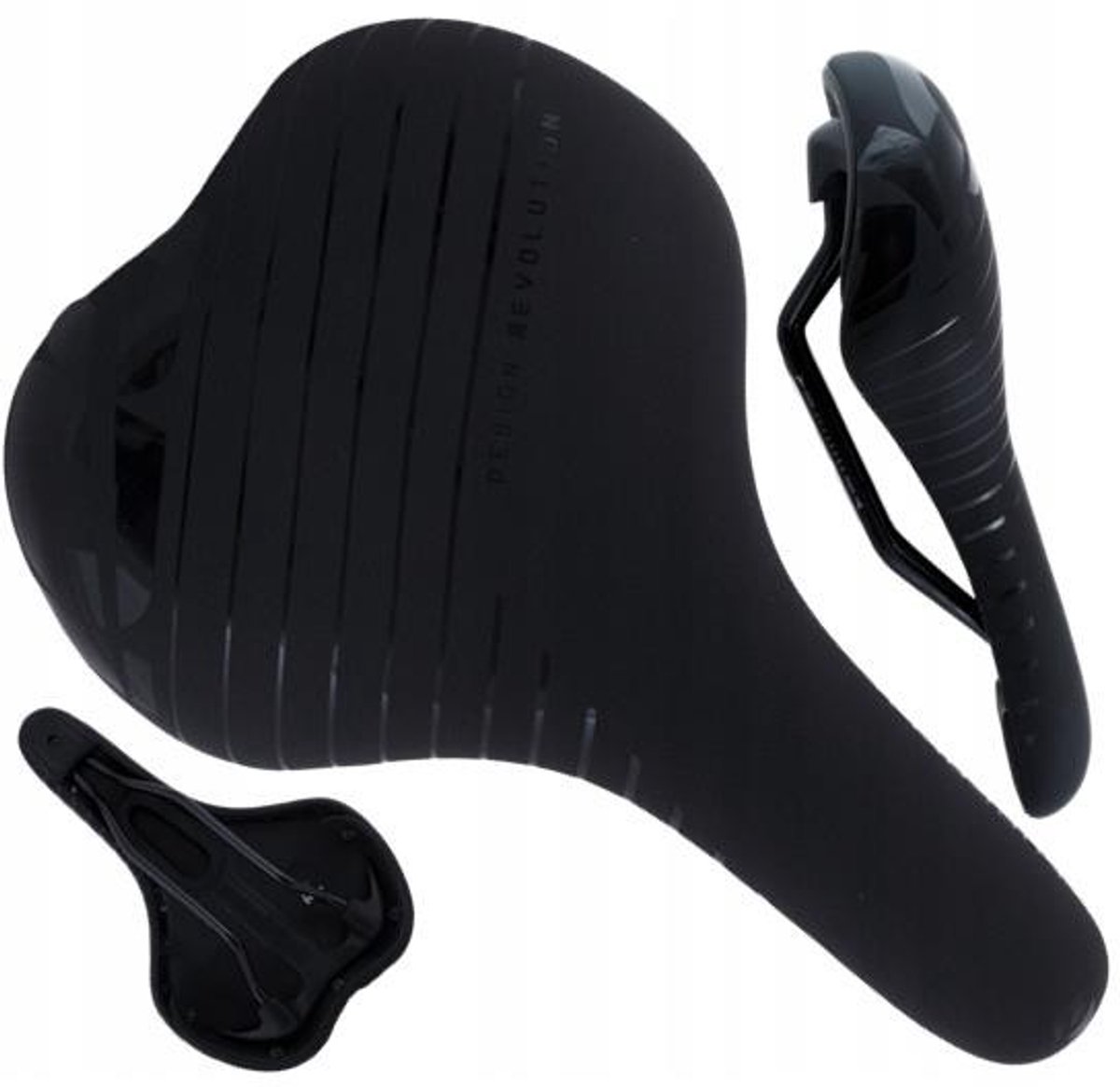 DDK D225 Trekking Zadel - Comfortabel & Duurzaam - Zwart