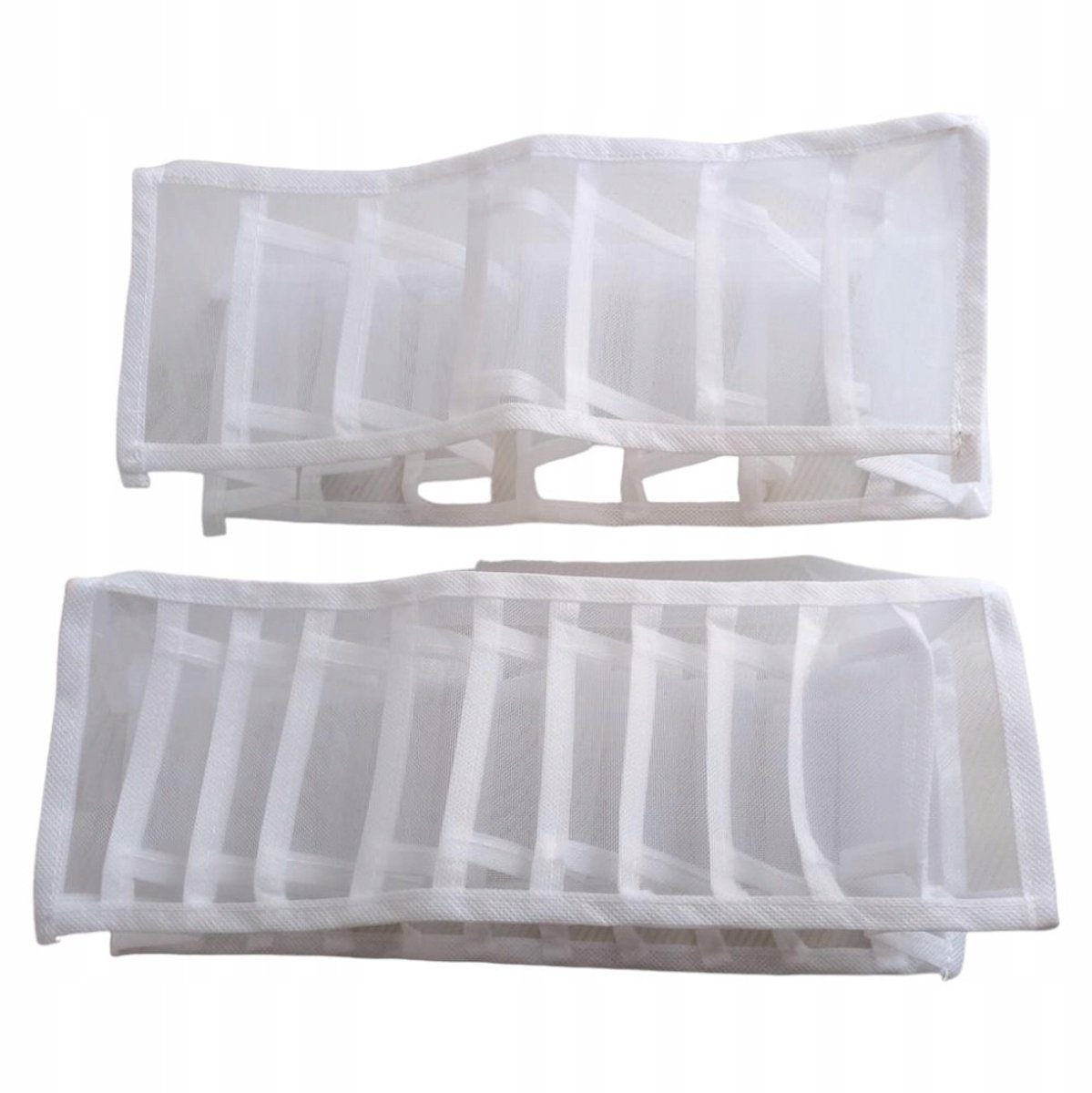 Set van 2 Opvouwbare Lade-Organizers voor Ondergoed - Mesh Nylon