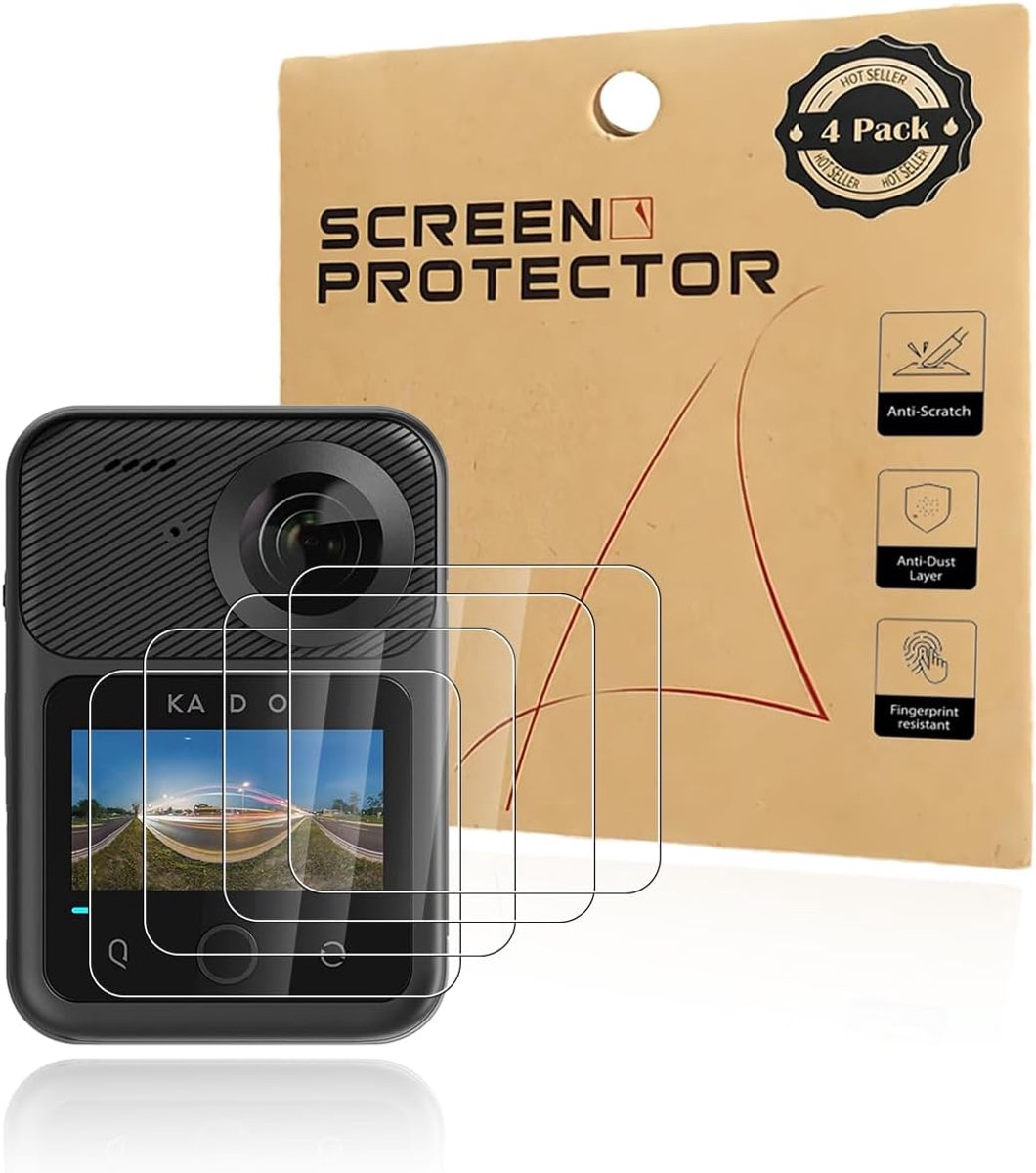 Displaybeschermfolie voor QooCam 3, PET-folie, hoge definitie, krasbestendig, flexibel en schokbestendig, ultradun en - ShopVlot