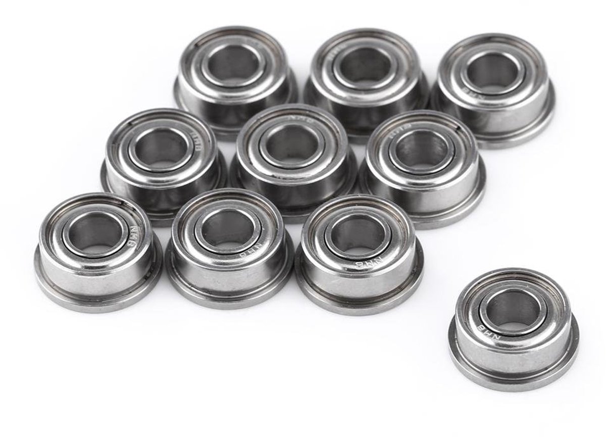10pcs F684ZZ Double Shielded Miniature Flange Ball Bearings 4x9x4mm for 3D Printer Model, High Resistance, Reusable - ShopVlot