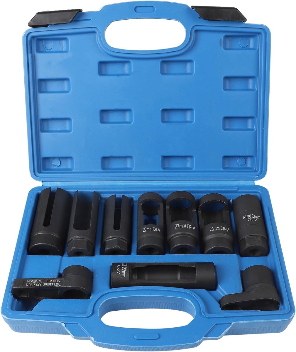 Pack of 10 Lambda Probe Socket Screwdrivers - With 22mm 27-29mm Lambda Probe Nut and 7/8" Oxygen Transmitter Screw - ShopVlot