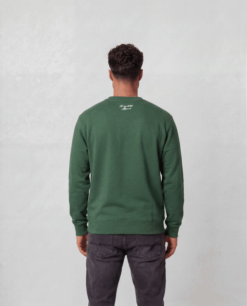 Last Bucks - Signature Sweater - Heren Sweater - Donkergroen - Maat XL - Regular Fit