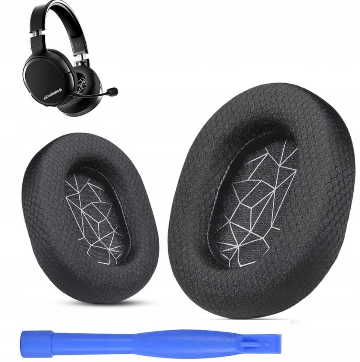 Oorkussens voor SteelSeries Arctis 1, 3, 5, 7, 9, Pro, Prime - Zwart