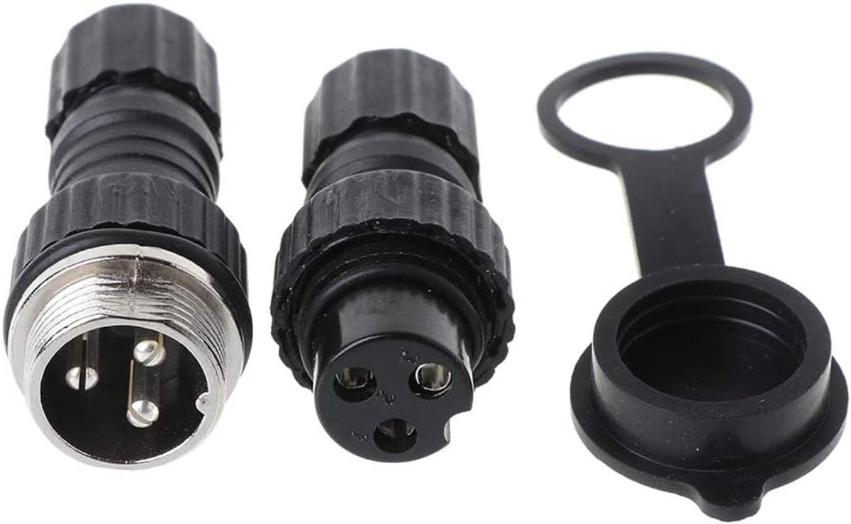 Gx16 Luchtvaartstekker, waterdicht stopcontact, sensor, encoder 2/3/4/5/6 pins, 3-pins - ShopVlot