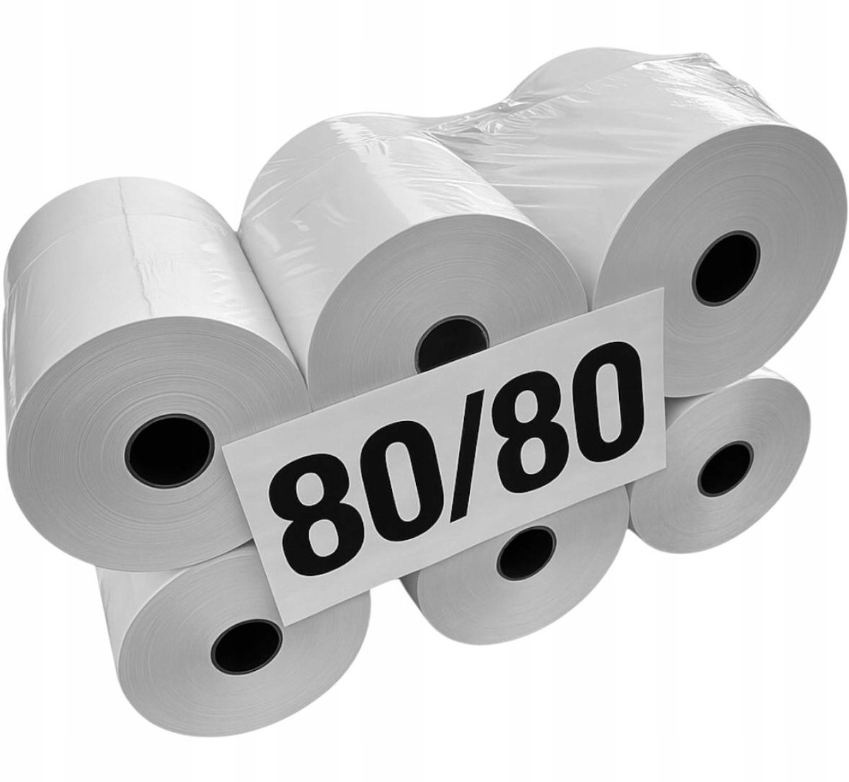 Thermische Kassabon Rol 80x80mm - 6 Stuks