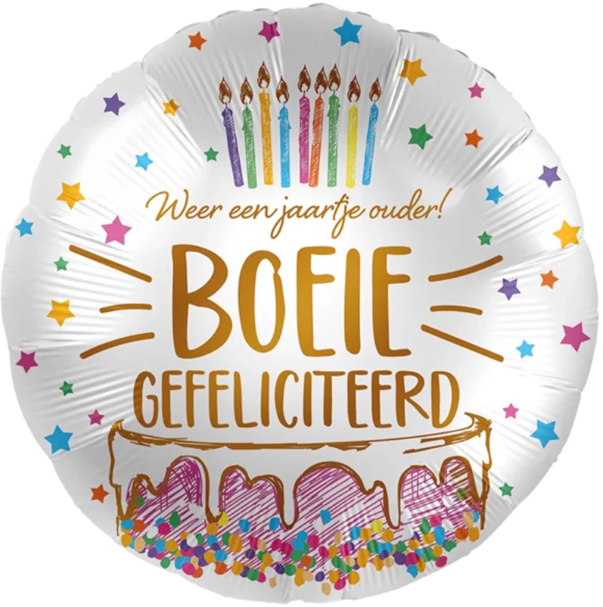 Folieballon Gefeliciteerd - Boeie Gefeliciteerd - 45 cm - Helium- en Luchtvulling
