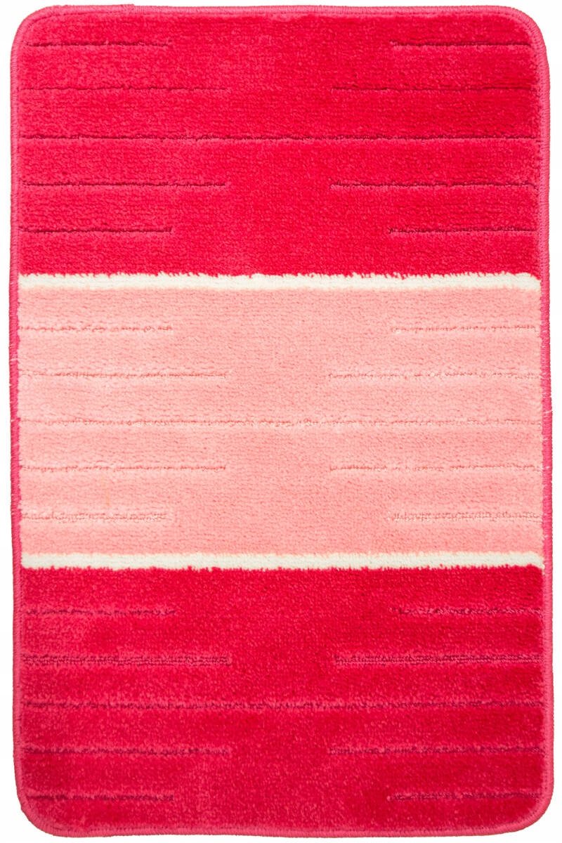 Badkamermat Como Roze Crème Strepen 50x80 cm Antislip