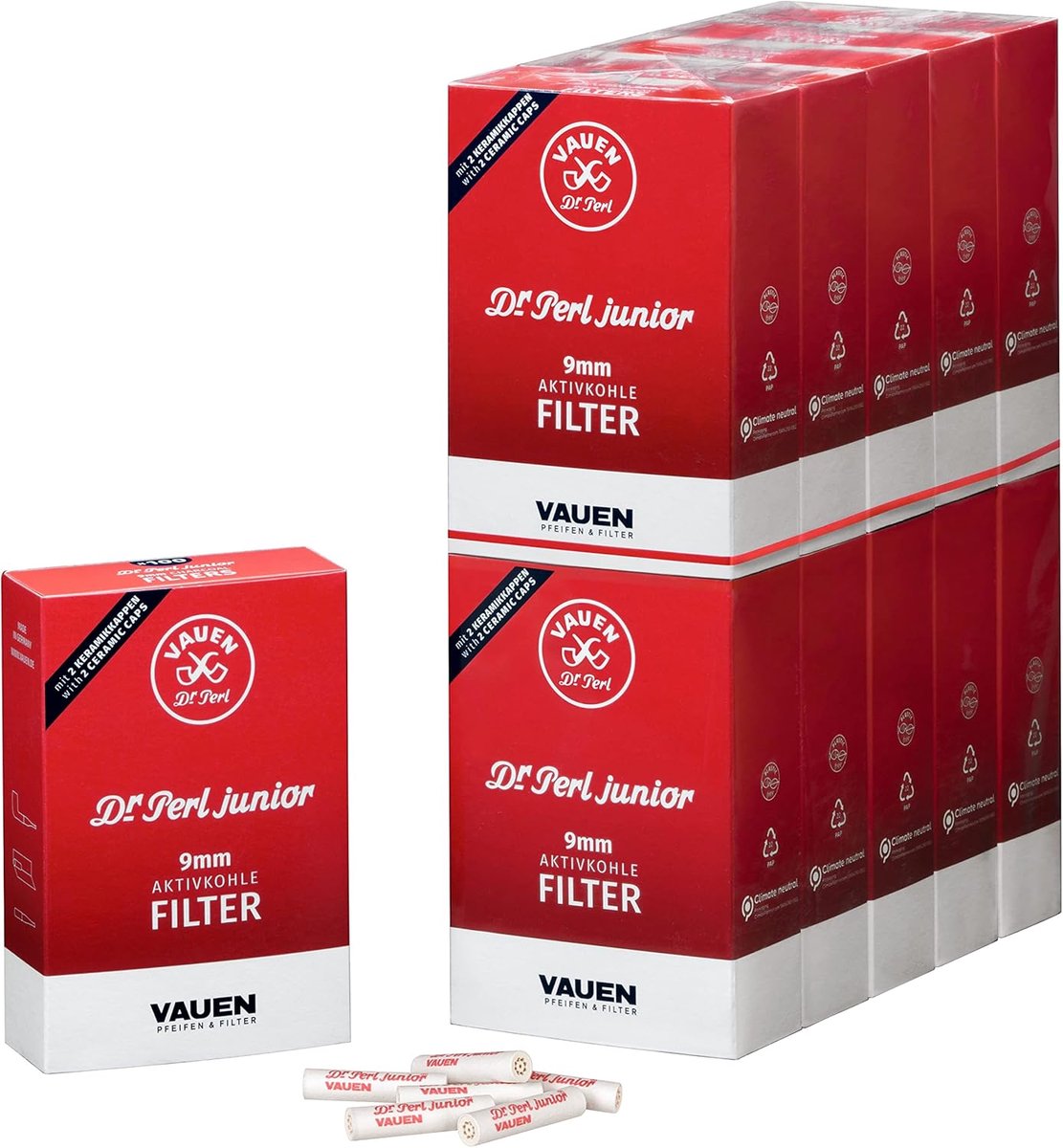 Dr. Perl Junior 9mm activated carbon filter 10x100er box - ShopVlot
