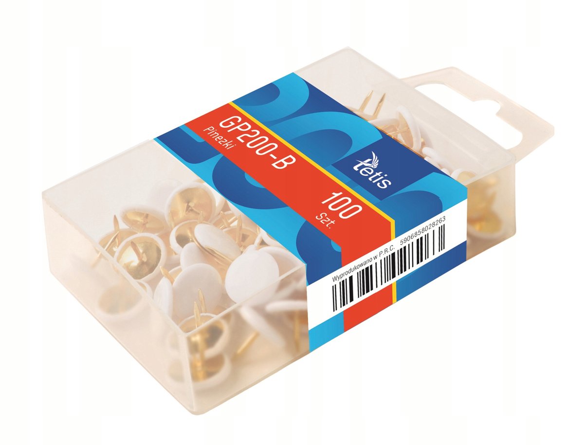 Tetis Witte Punaises - 100 Stuks in Doosje