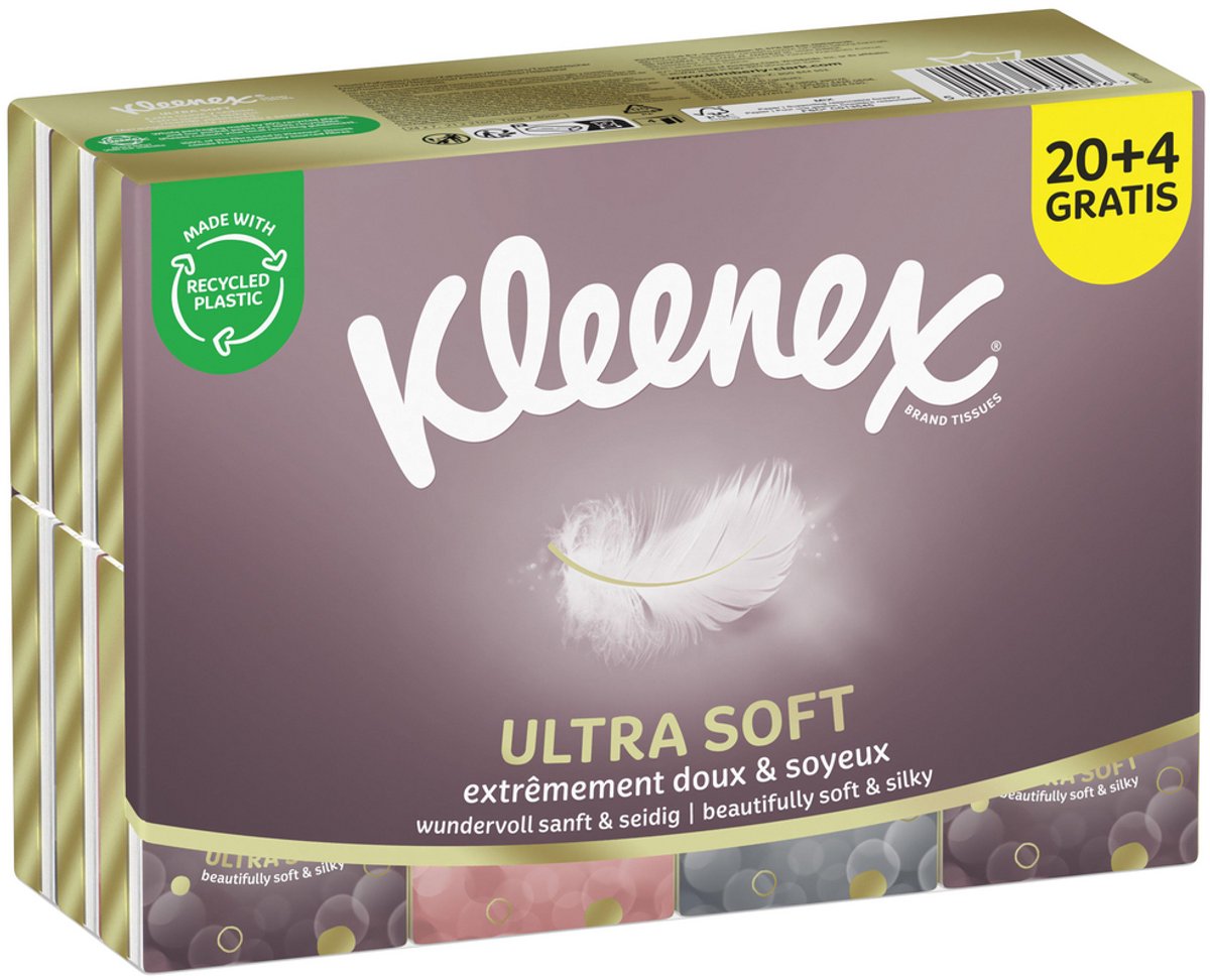 Kleenex Zakdoekjes Mini 7 stuks - Voordeelverpakking 24 pakjes x 8