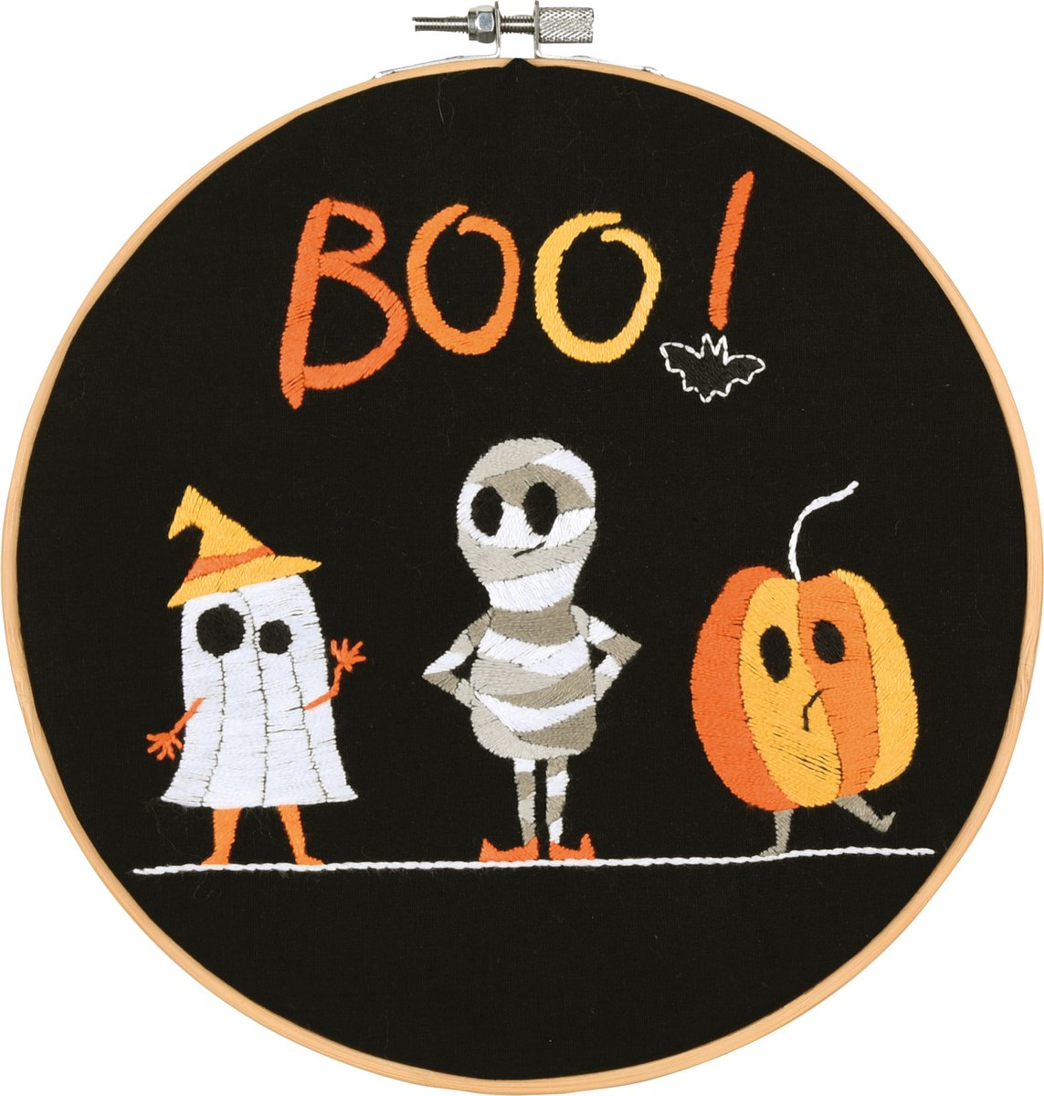 Vervaco - Borduur kit met borduurring Halloween - PN-0233632 - Borduren - Borduurpakket - Borduurpakket volwassenen - Borduurpakket kind