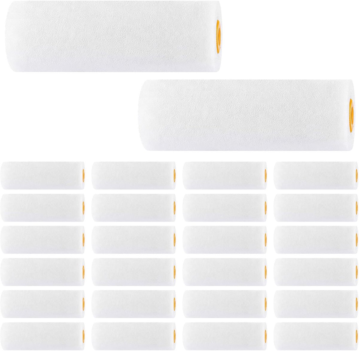 Paint Roll, 40 Pieces, Paint Roll, Small, 10 x 3.5 cm, Foam Roller, Paint Rolls for Paints and Colours, Bubble-Free - ShopVlot