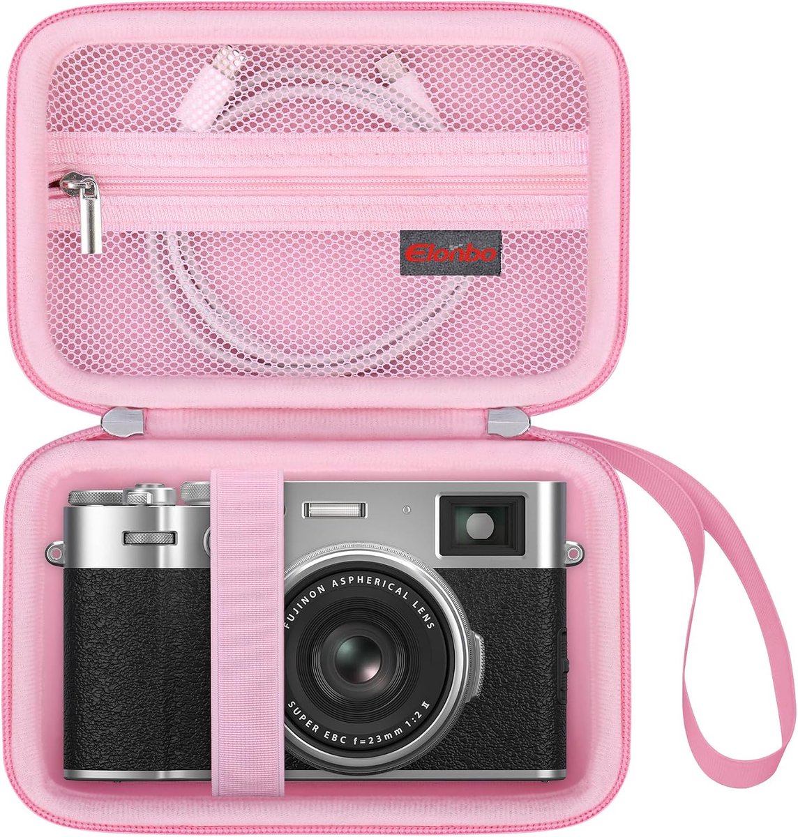 Elonbo Hard Carrying Case for Fujifilm X100VI / X100V Digital Camera, X100VI Digital Camera Travel Bag, Extra Mesh - ShopVlot