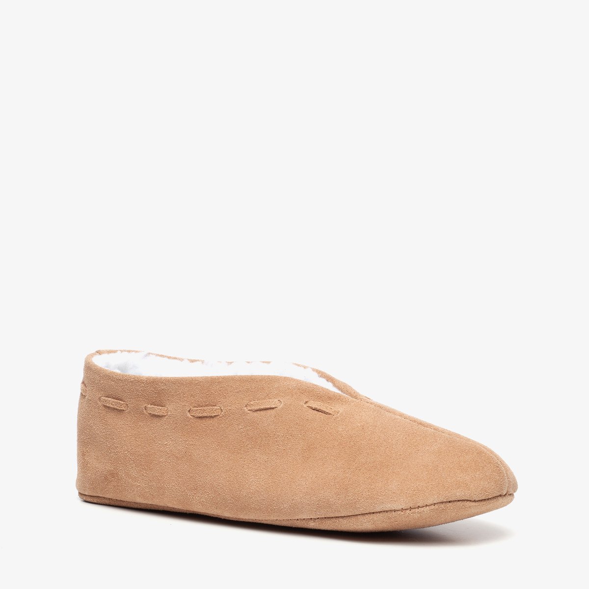 Thu!s leren dames Spaanse sloffen cognac - Maat 36 - Pantoffels