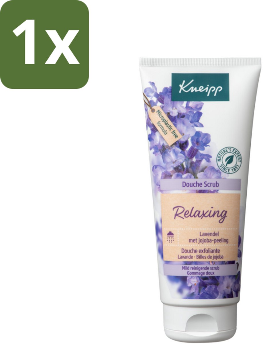 1 x Kneipp - Douche scrub - Relaxing - Lavendel - Bloemige geur - 200 ml - Douche Scrub - Exfoliatie - Huidverzorging - Lavendel Geur - Rustgevend