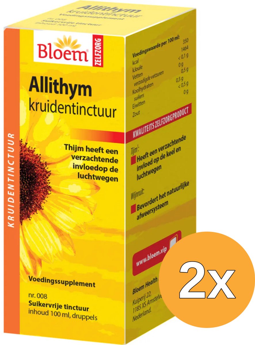 2x Bloem Allithym Druppels (100 ml)