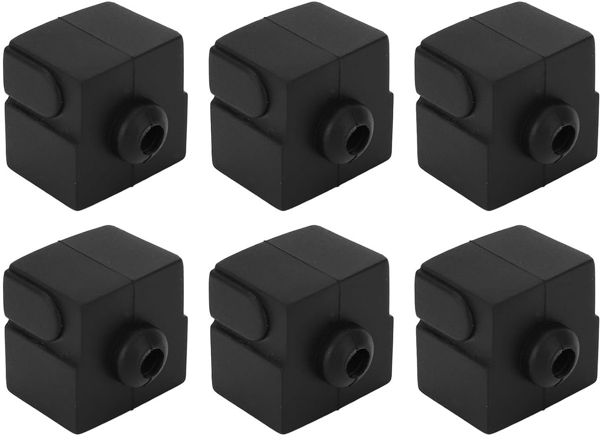 Silicone covers voor Ender 3 V3 SE - 6 stuks - vlamvertragend materiaal - optimale temperatuurbeheersing - ShopVlot