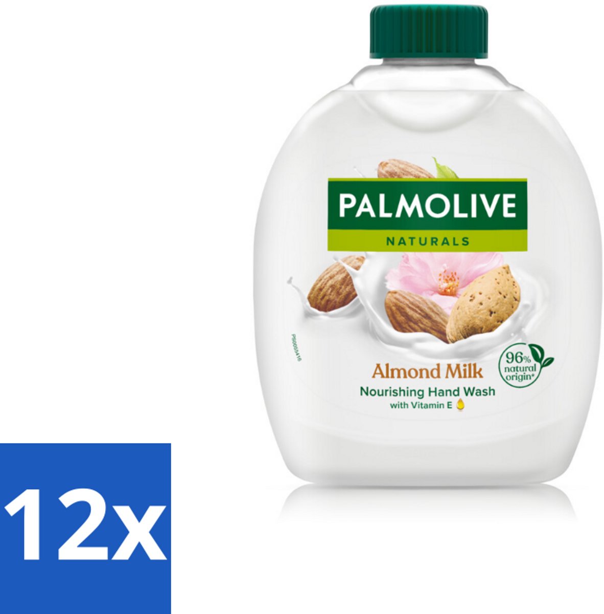 12 x Palmolive - Amandelmelk - Handzeep Navulling - Zacht & Hydraterend - 300 ml - Handzeep - Navulling - Melk - Amandel - Verzorgend
