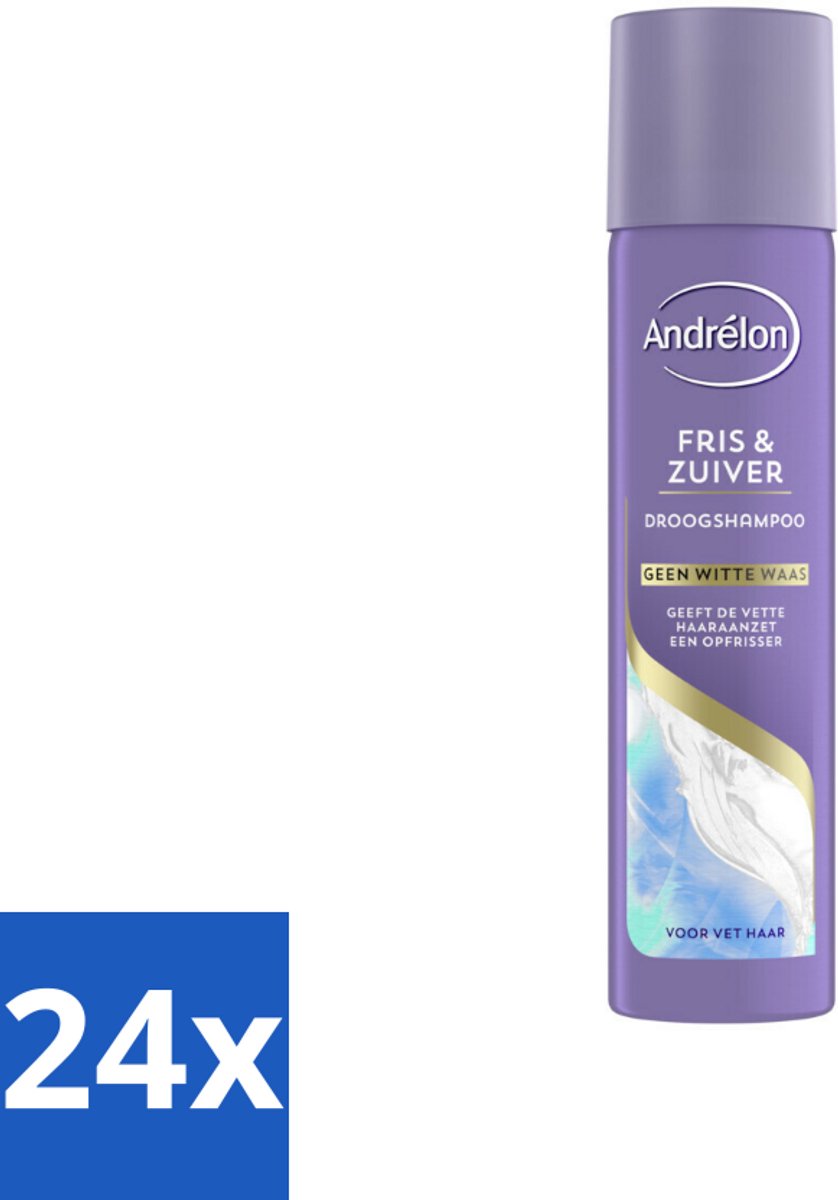 24 x Andrélon Special - Fris & Zuiver - Droogshampoo - 245 ml - Droogshampoo - Haarverzorging - Fris Haar - Volume Shampoo - Droogshampoo Voor Vet Haar
