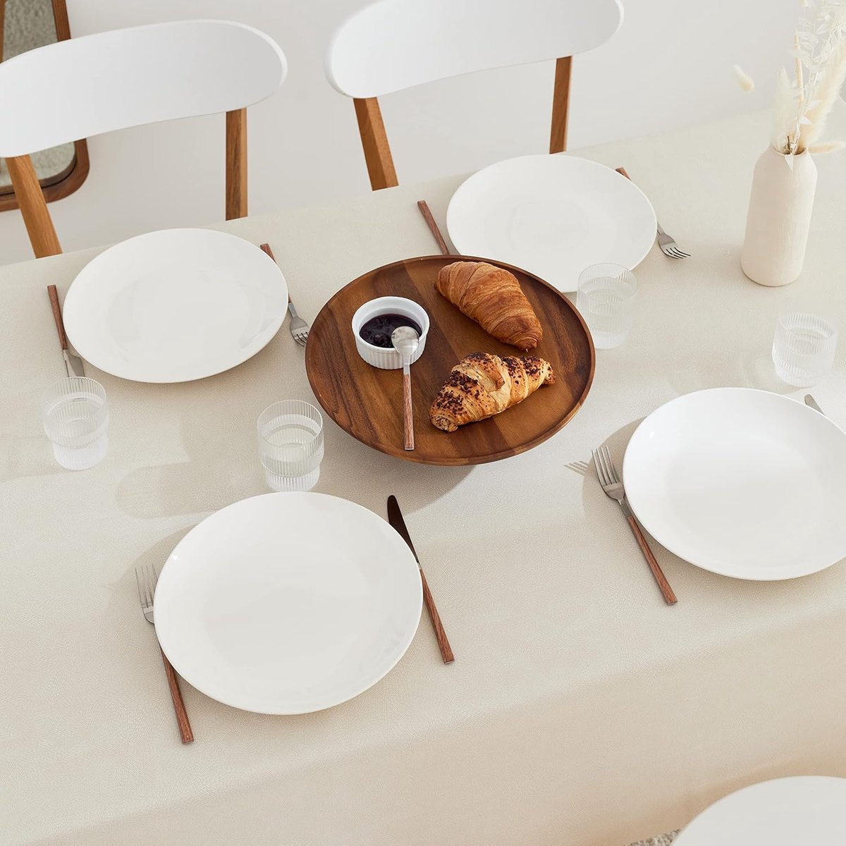 Tafellaken 300 x 140 cm - PVC - Minimalistisch streepdesign - Eenvoudig schoon te maken - ShopVlot