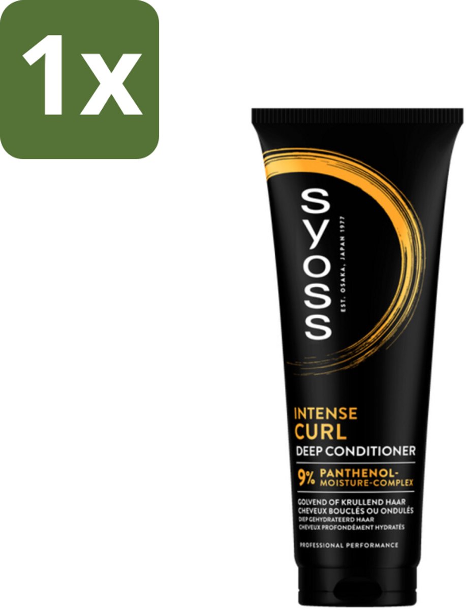 1 x Syoss - Curls - Conditioner - Elastische Krullen - 250 ml - Krullen Verzorging - Elastische Krullen - Kruldefinitie - Haar Verzorging - Panthenol