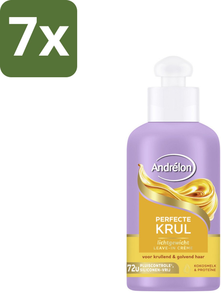 Andrélon – Leave-In Crème – Perfecte Krul – 200 ml - Bulkverpakking - 7 stuks