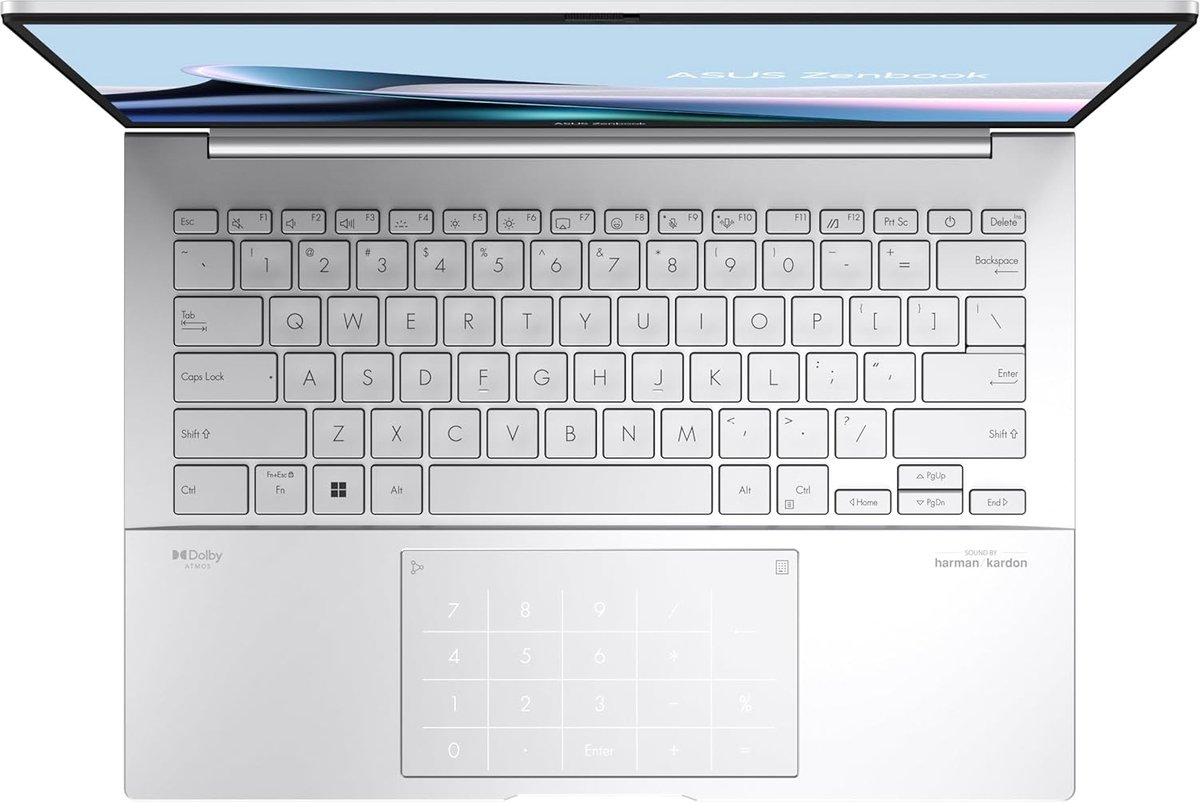 ASUS Zenbook 14 OLED UX3405CA-QD1481W - Laptop 14 inch - Spaans QWERTY-toetsenbord (Intel Core Ultra 7 255H, 16 GB RAM, 512 GB SSD, ARC 140T, Windows 11 Home) Silver Fog thumbnail 6