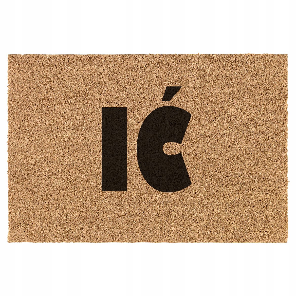 Kokosmat met 'IC mem mem' print - 40x60 cm - binnenwerk