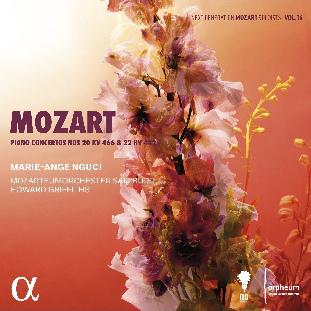 Marie-Ange Nguci, Mozarteumorchester Salzburg, Howard Griffiths - Mozart: Piano Concertos Nos. 20 Kv 466 & 22 Kv 482 (CD)