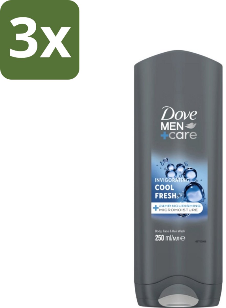 Dove Men+Care Douchegel - Cool Fresh - Bulkverpakking - 3 stuks