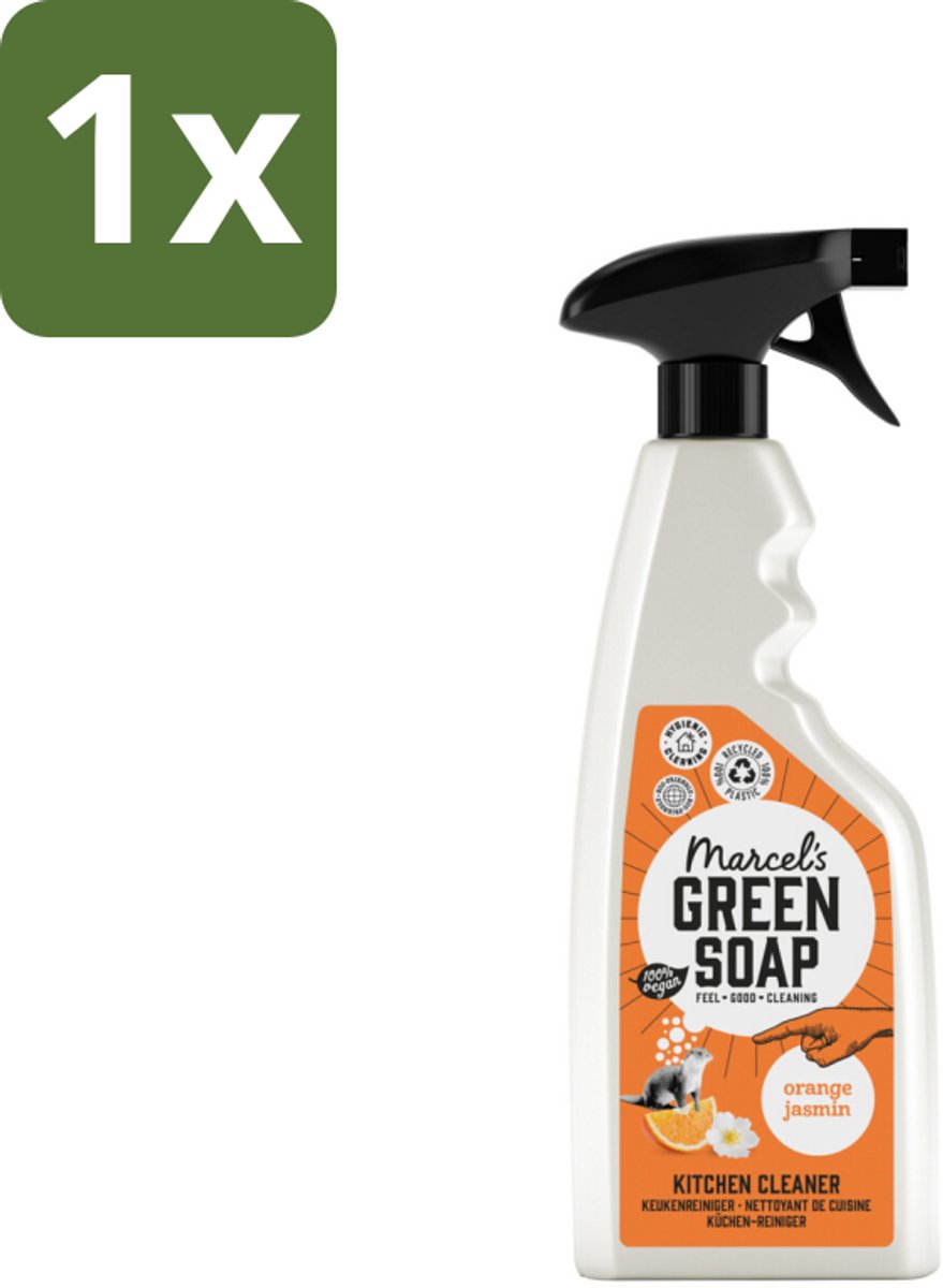Marcel's Green Soap - Keukenreiniger - Sinaasappel & Jasmijn - Tegen vet & vuil - 500 ml - 1 stuk