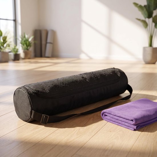 Yogamat waterdicht - draagtas met ritssluiting - verstelbare riem - ideaal voor fitness - ShopVlot — afbeelding 3