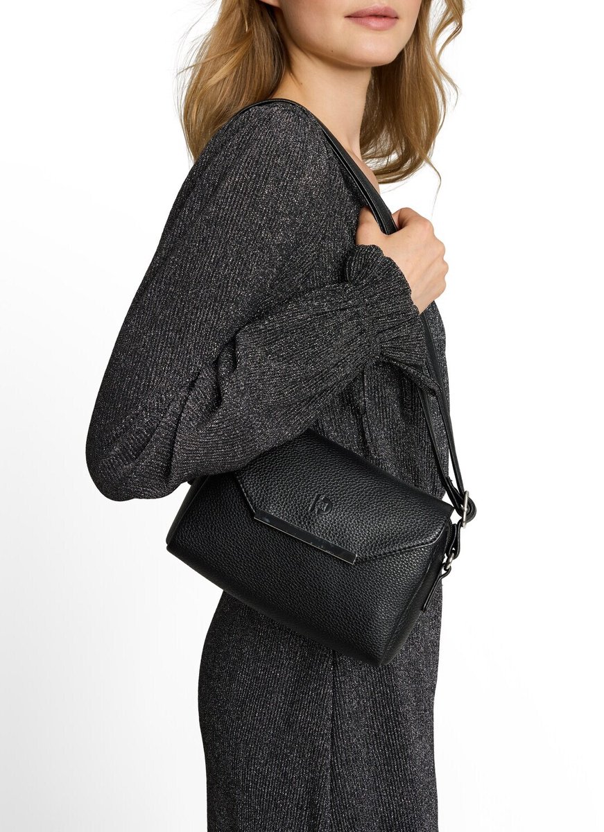 TOM TAILOR schoudertas Yadira Flap Bag Black zwart