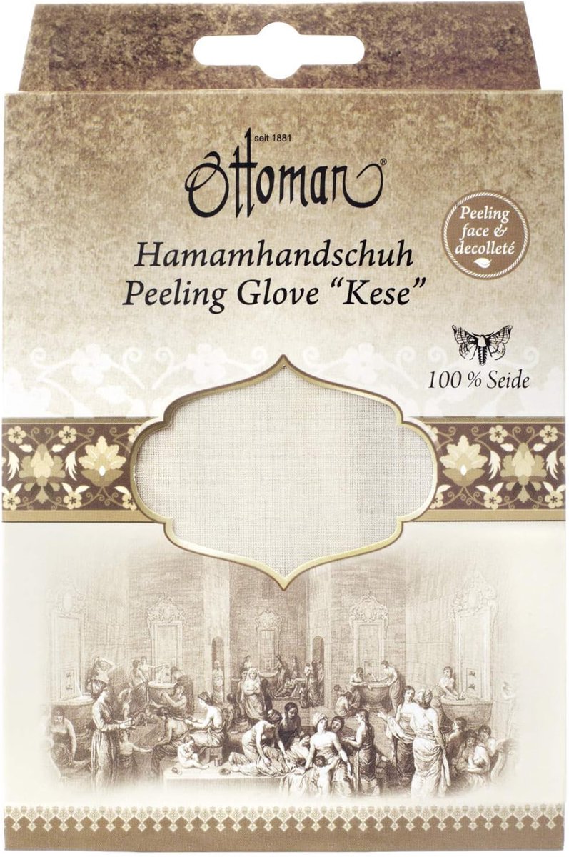 Hammam Peeling Handschoen - 100% Zijde - Voor Gevoelige Huid - Fijne Gezichtsbehandeling - ShopVlot