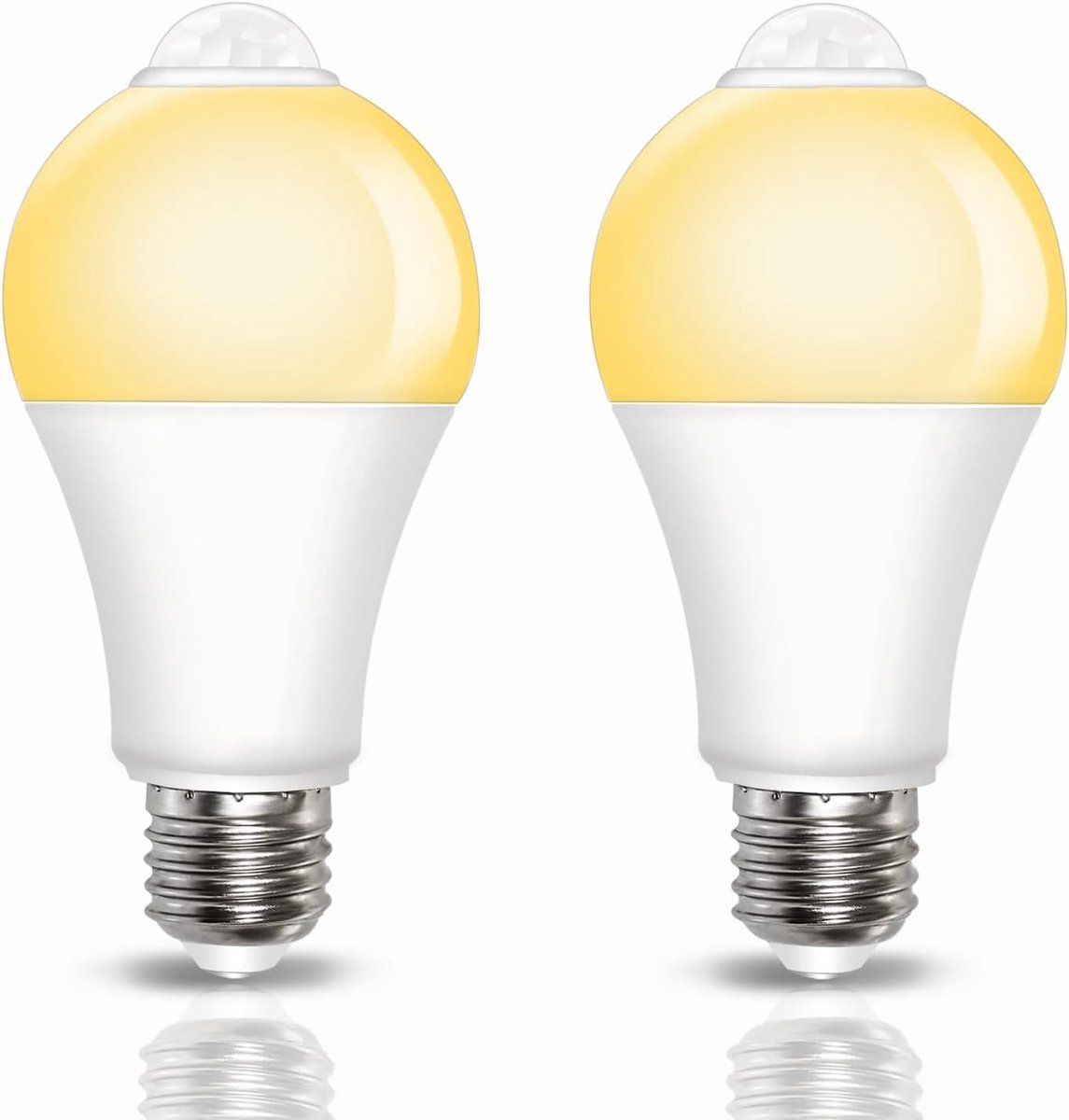Sensor lampjes met bewegingsmelder - Warm wit - 9 W LED lamp - E27 fitting - Voor trappen en garage