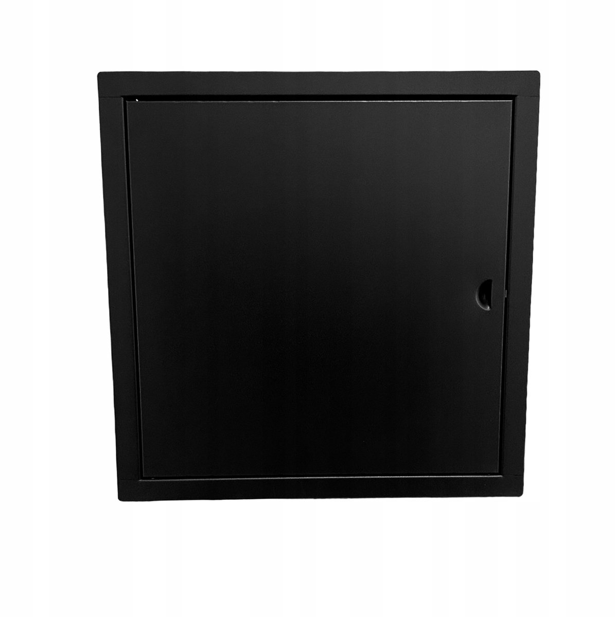 Zwarte Metalen Luik 40x40cm - Toegangsluik met Klinksluiting